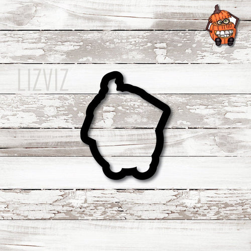 Peeking Pumpkin Cookie Cutter. Halloween Cookie Cutter.