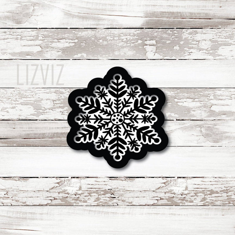 Snow Flake Cookie Cutter. Christmas Cookie Cutter.