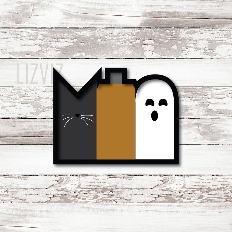 Halloween Cookie Cutter. Plaque Cookie Cutter. Cat. Ghost. Pumpkin.