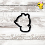 Rubber Duck Cookie Cutter. Girl Duck. Baby Shower Cookie Cutter.