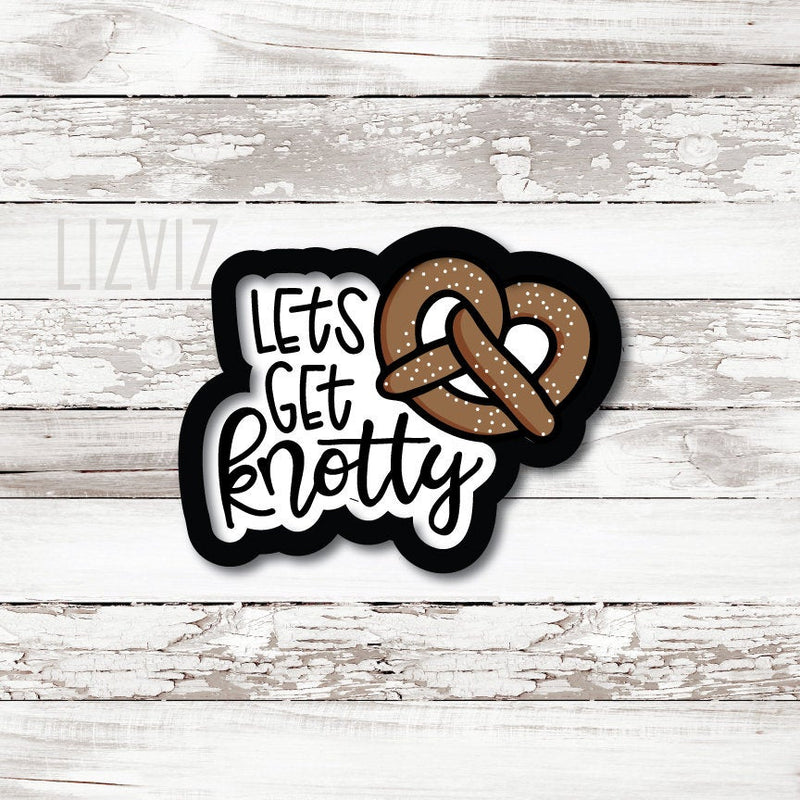 Valentine Cookie Cutter. Pretzel Cookie Cutter. Let's get Knotty.