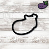 Valentine Cookie Cutter. Eggplant Cookie Cutter. Emoji Cookie Cutter.