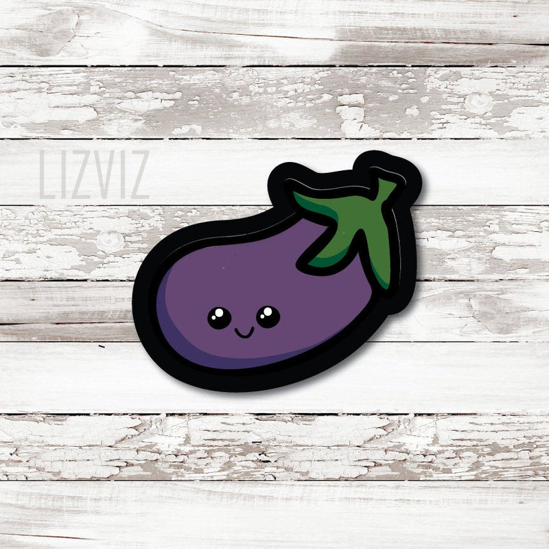 Valentine Cookie Cutter. Eggplant Cookie Cutter. Emoji Cookie Cutter.