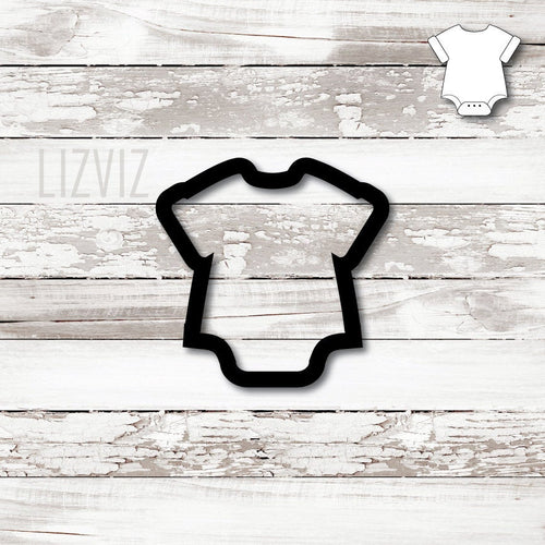 Baby Boy Onsie Cap sleeve Cookie Cutter. Baby Boy romper Cookie cutter.