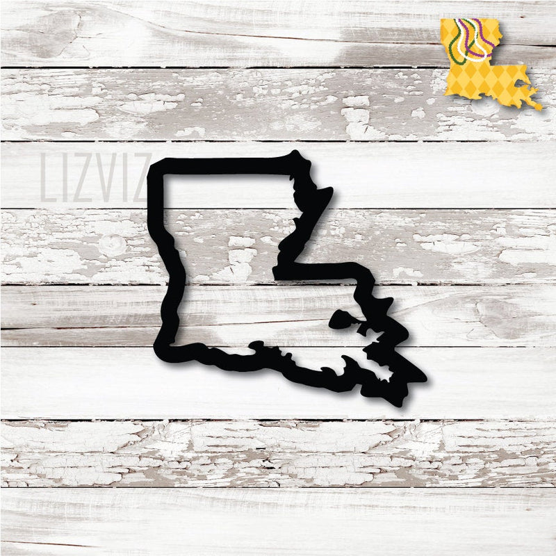 Louisiana Cookie Cutter. Mardi Gras Cookie Cutter.