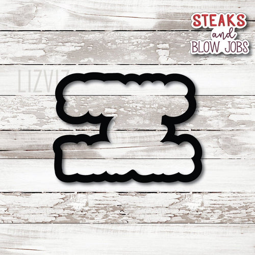 Steaks and BJ Day cookie cutter. Valentine's Cookie Cutter.