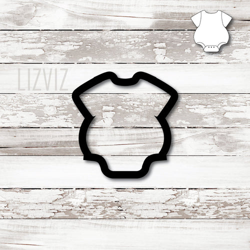 Baby Bubble Onsie Cookie Cutter. Baby romper Cookie cutter.