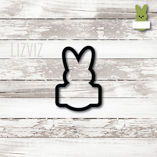 Peep Marshmallow Plaque Bunny Cookie Cutter.