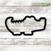 Alligator Cookie Cutter. Crocodile Cookie Cutter.