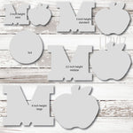 2 piece Mom with apple Cookie Cutter. Mother's Day Cookie Cutter. Teacher Appreciation.