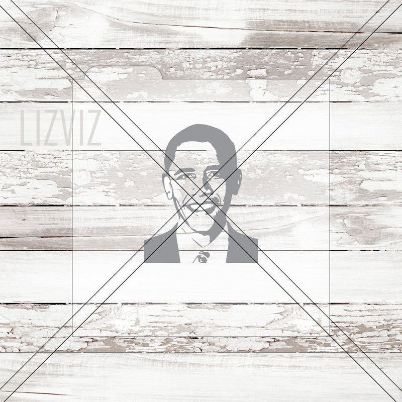 Obama Cookie Stencil. President's Day.