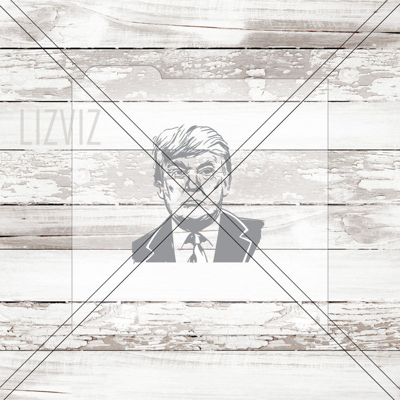 Trump Cookie Stencil. President's Day.