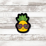 Pineapple with sunglasses Cookie Cutter. Fruit Cookie Cutter.