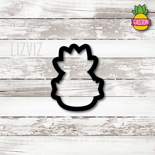 Pineapple With Banner Cookie Cutter. Fruit Cookie Cutter.