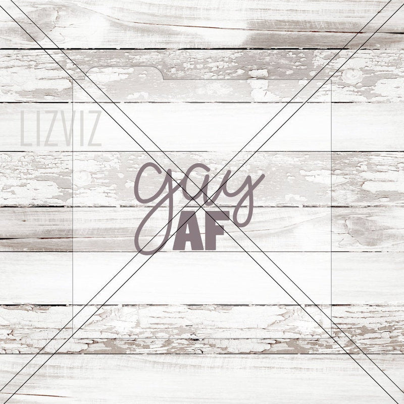 Gay AF Cookie Stencil. Pride.