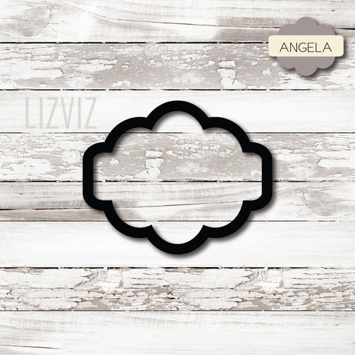 Plaque Cookie Cutter Angela