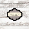 Plaque Cookie Cutter Angela