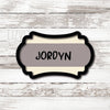 The Jordyn Plaque Cookie Cutter. Plaque Cookie Cutter