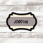 plaque cookie cutter jordyn