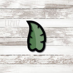 Long Jungle Leaf Cookie Cutter. Tropical Leaf Cookie Cutter.