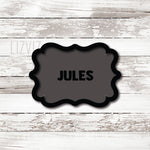 plaque cookie cutter jules