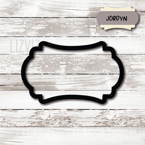 plaque cookie cutter jordyn