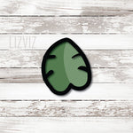 Jungle Leaf Cookie Cutter. Tropical Leaf Cookie Cutter.