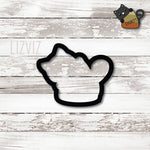 Cat with Candy Corn Cookie Cutter. Halloween Cookie Cutter.