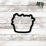 Floral Bucket Cookie Cutter.