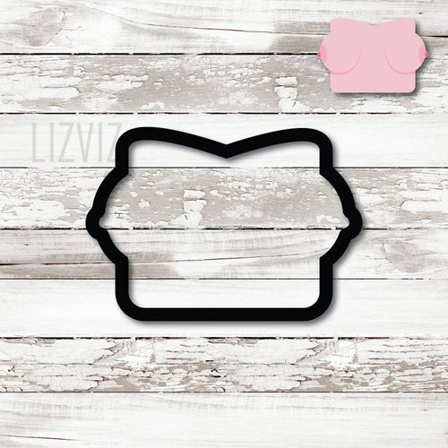 Small Boob Cookie Cutter. Breast Cookie Cutter. Nipples Out.