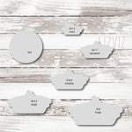 Pie with Whip Cookie Cutter. Scallop Circle Cookie Cutter