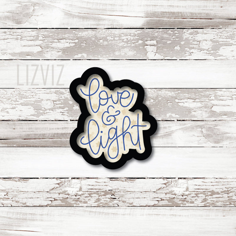 Hanukkah Cookie Cutter. Love and Light.