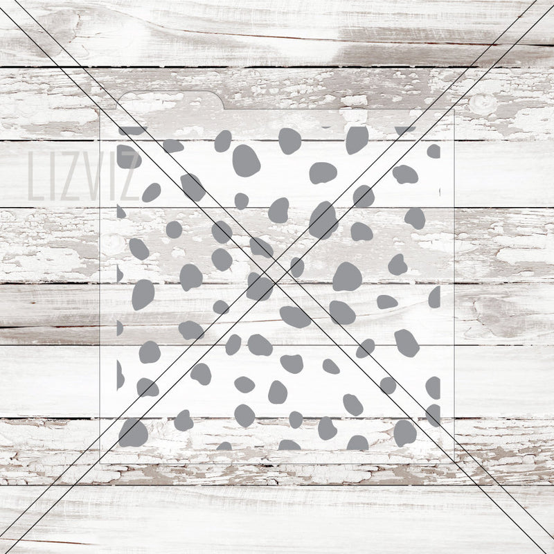 Dalmatian Dot Cookie Stencil. Larger Option.