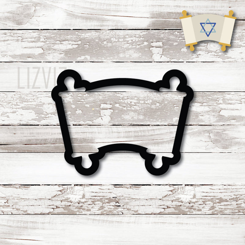 Scroll Cookie Cutter. Hanukkah Cookie Cutter. Graduation Cookie Cutter.