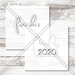 Fuck 2020 Cookie Stencil. New Year Cookie Cutter.