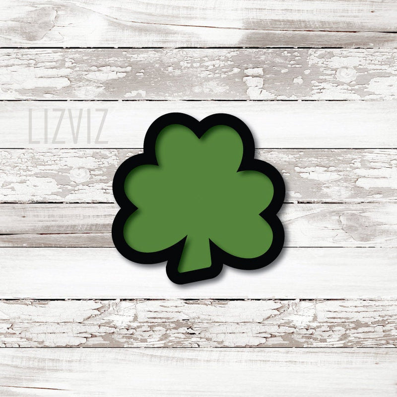 Clover Cookie Cutter. 2021 design. St. Patrick's Day Cookie Cutter.