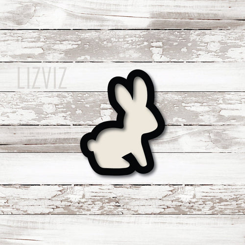 bunny cookie cutter sitting bunny cookie cutter silhouette