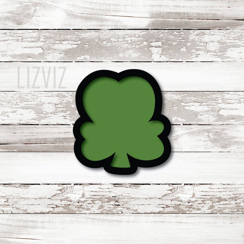 Clover Cookie Cutter. Tall 2021 design. St. Patrick's Day Cookie Cutter.