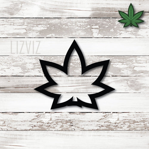 Simple Weed Leaf Cookie Cutter. 420 cookie Cutter. Weed Cookie Cutter. Marijuana.