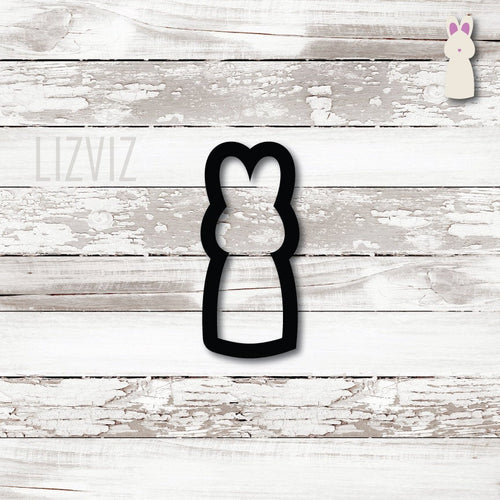 Tall Bunny Cookie Cutter. Easter Cookie Cutter.