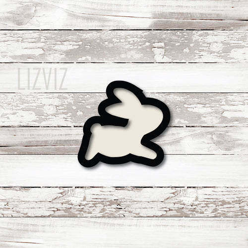 bunny cookie cutter prancing bunny cookie cutter silhouette