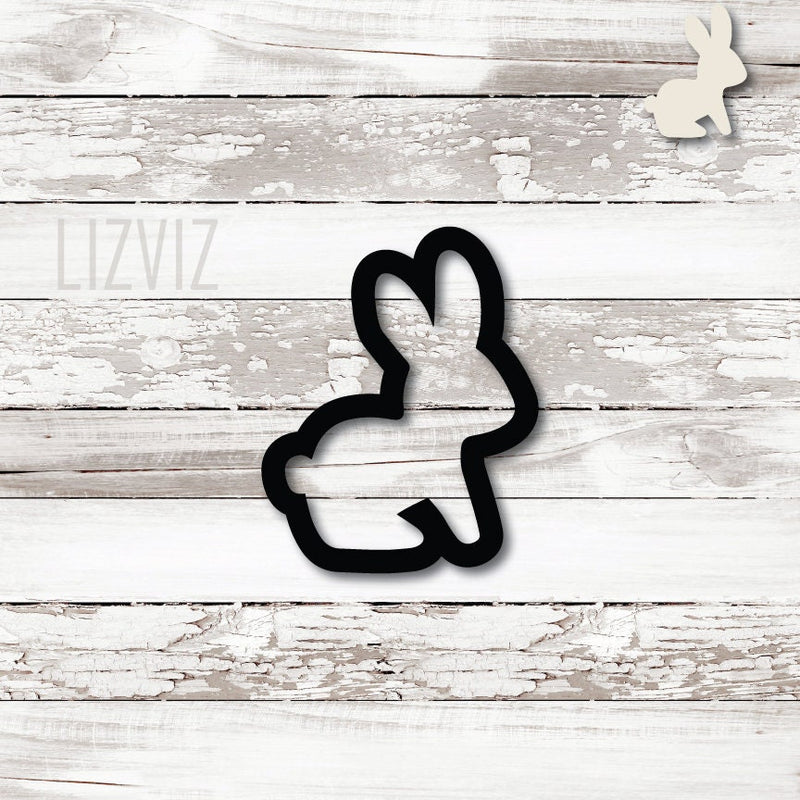 bunny cookie cutter sitting bunny cookie cutter silhouette