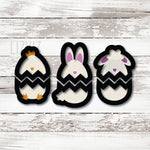 Easter Egg Cookie Cutter Trio Set. Easter Cookie Cutter.