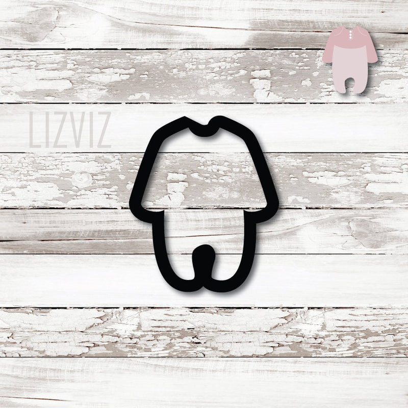 baby pajama cookie cutter