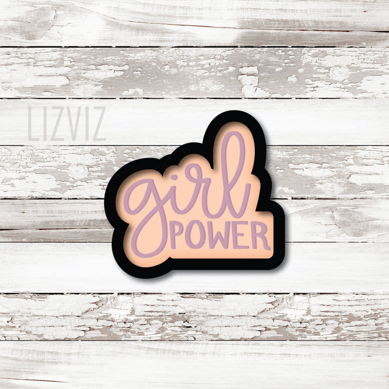 Girl Power Cookie Cutter. Woman Empowerment.