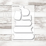 School Cookie Cutter Set. Science Book stack set. Teacher Appreciation Cookie Cutter. Graduation Cookie Cutter.