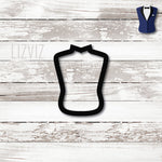 Tux Cookie Cutter. Wedding Cookie Cutter.