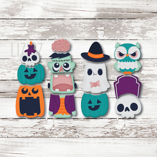 FULL SET Halloween Stack Cookie Cutters.
