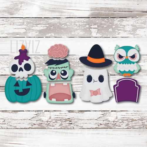 Halloween Cookie Cutter. Owl Stack.