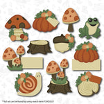 Pumpkin and Tree Stump Cookie Cutter. Fall Cookie Cutter.